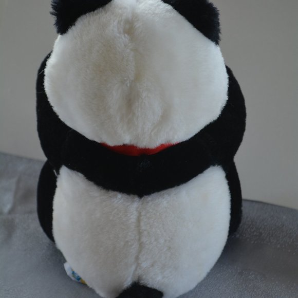 R. Dakin 1987 Panda Bear Teddy Plush Lovey 10" - Picture 4 of 8